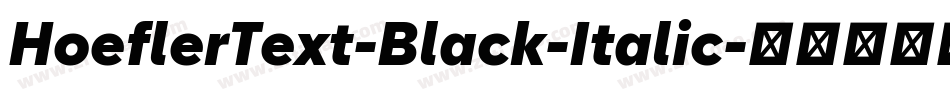 HoeflerText-Black-Italic字体转换