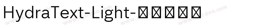 HydraText-Light字体转换