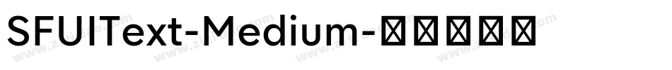 SFUIText-Medium字体转换