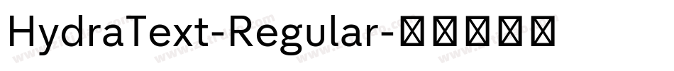 HydraText-Regular字体转换