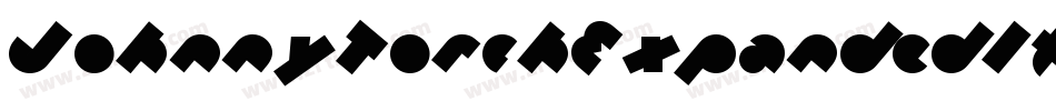 JohnnyTorchExpandedItalic-6J2D字体转换