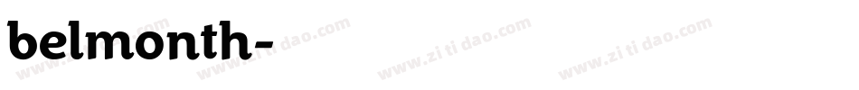belmonth字体转换