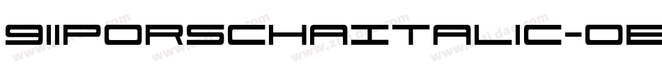 911PorschaItalic-0ePP字体转换