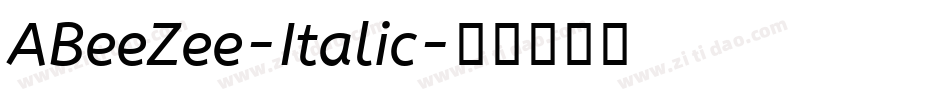 ABeeZee-Italic字体转换