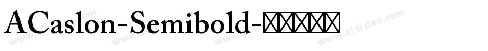 ACaslon-Semibold字体转换