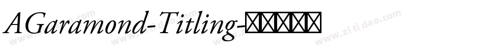 AGaramond-Titling字体转换