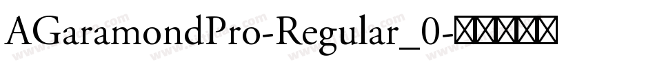 AGaramondPro-Regular_0字体转换