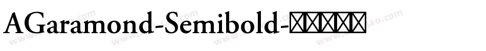 AGaramond-Semibold字体转换