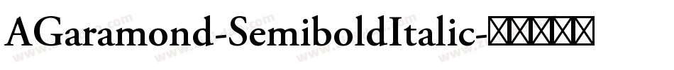 AGaramond-SemiboldItalic字体转换