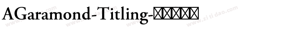 AGaramond-Titling字体转换