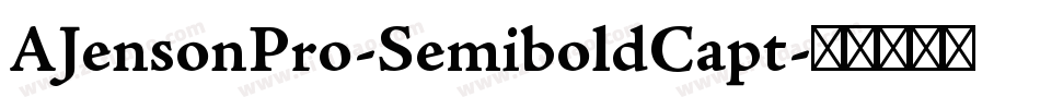 AJensonPro-SemiboldCapt字体转换