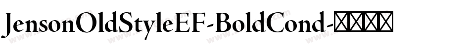 JensonOldStyleEF-BoldCond字体转换