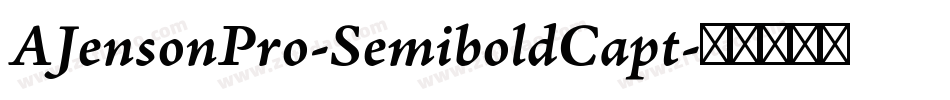 AJensonPro-SemiboldCapt字体转换