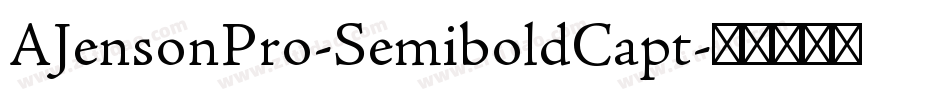 AJensonPro-SemiboldCapt字体转换