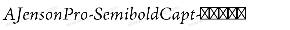 AJensonPro-SemiboldCapt字体转换