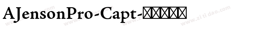 AJensonPro-Capt字体转换