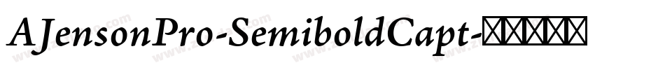 AJensonPro-SemiboldCapt字体转换