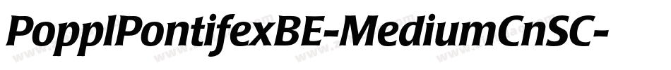 PopplPontifexBE-MediumCnSC字体转换