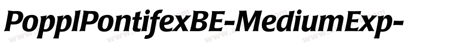 PopplPontifexBE-MediumExp字体转换