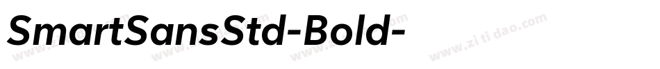 SmartSansStd-Bold字体转换