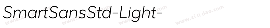 SmartSansStd-Light字体转换