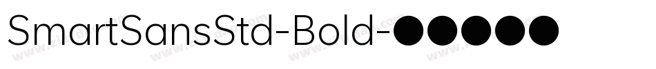 SmartSansStd-Bold字体转换