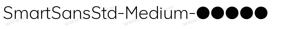 SmartSansStd-Medium字体转换