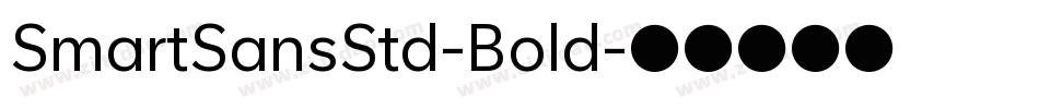 SmartSansStd-Bold字体转换