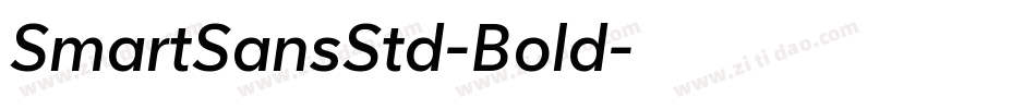 SmartSansStd-Bold字体转换