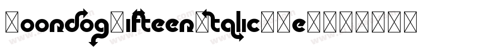 MoondogFifteenItalic-Re3字体转换