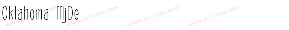 Oklahoma-MjDe字体转换