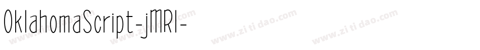 OklahomaScript-jMRl字体转换