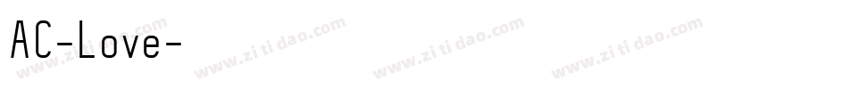 AC-Love字体转换