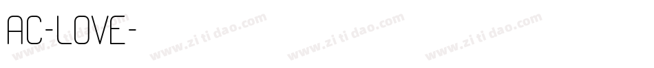 AC-Love字体转换