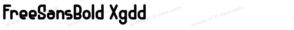 FreeSansBold-Xgdd字体转换