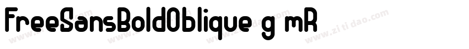 FreeSansBoldOblique-g9mR字体转换