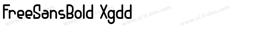 FreeSansBold-Xgdd字体转换