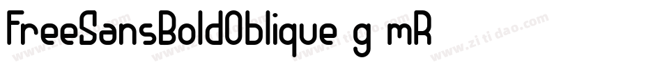 FreeSansBoldOblique-g9mR字体转换
