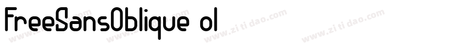 FreeSansOblique-ol30字体转换