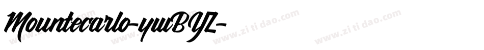 Mountecarlo-ywBYZ字体转换