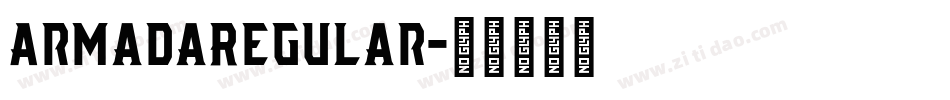 ArmadaRegular字体转换