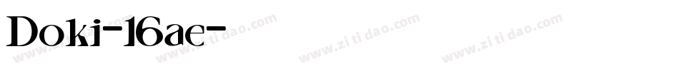 Doki-16ae字体转换