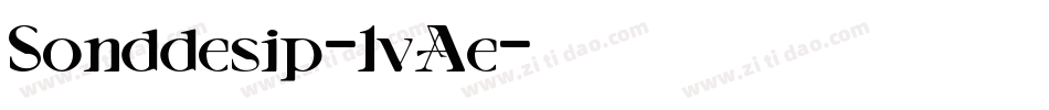 Sonddesip-1vAe字体转换
