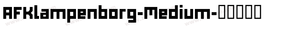 AFKlampenborg-Medium字体转换