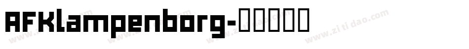 AFKlampenborg字体转换