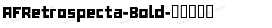 AFRetrospecta-Bold字体转换