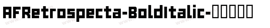 AFRetrospecta-BoldItalic字体转换
