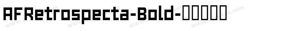 AFRetrospecta-Bold字体转换