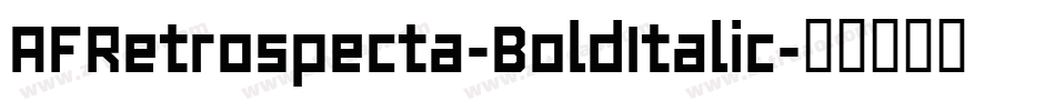 AFRetrospecta-BoldItalic字体转换