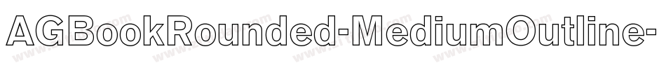 AGBookRounded-MediumOutline字体转换